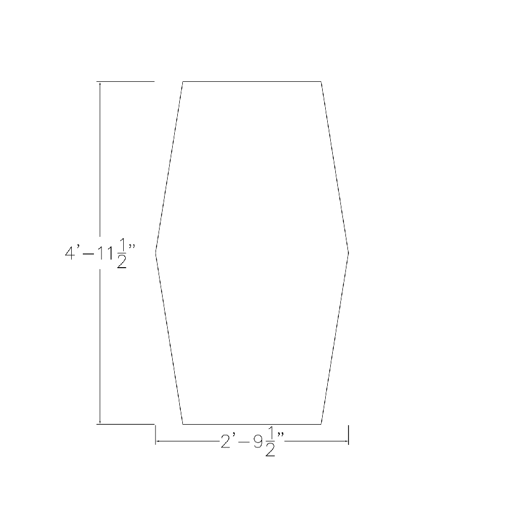 3x5 Hexagon Conference Table W284079