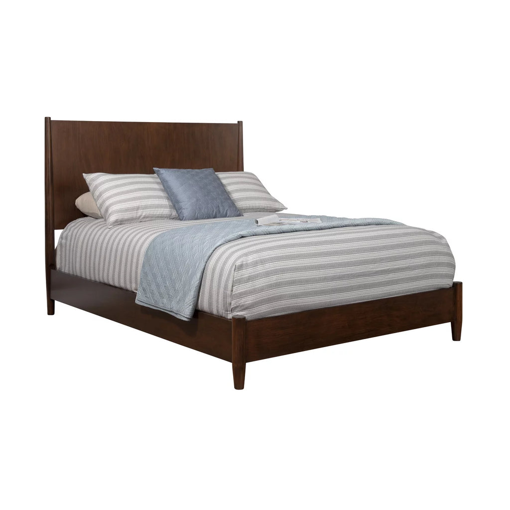 Gray Wood Full Size Panel Bed Y8412