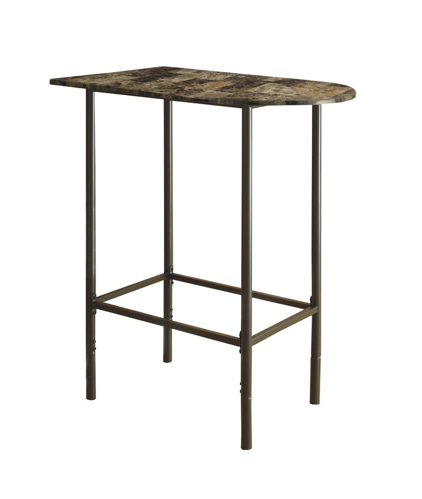 Home Bar 24x 36 Cappuccino Marble Metal P39266