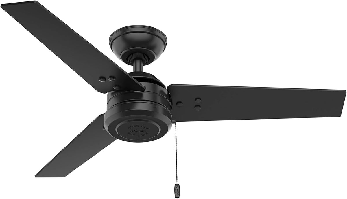 Matte Black 44 Ceiling Fan with Pull Chain S7021