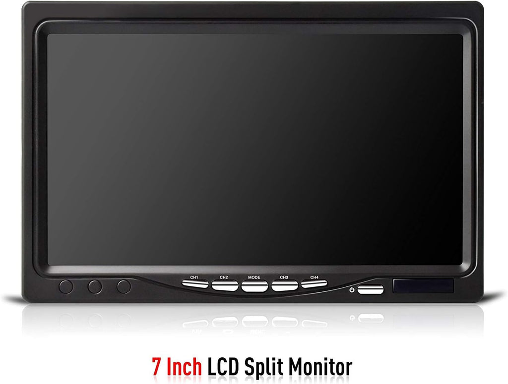 Backup Camera with Monitor 4 Channels Split Screen T235868