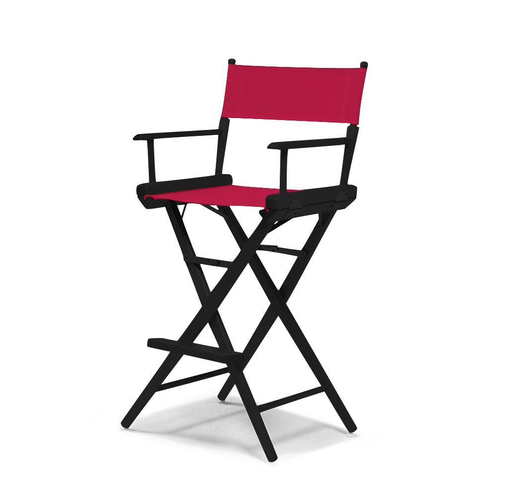 Blue Bar Height Director Chair with Black Frame W5822