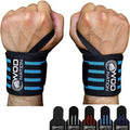 Black Set of 2 Weightlifting Wrist Wraps N35031