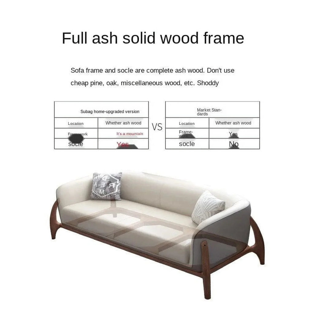 Nordic Leather Sectional Sofa Set Q2925