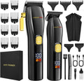 Black Cordless Hair Clippers and Trimmer Kit A149