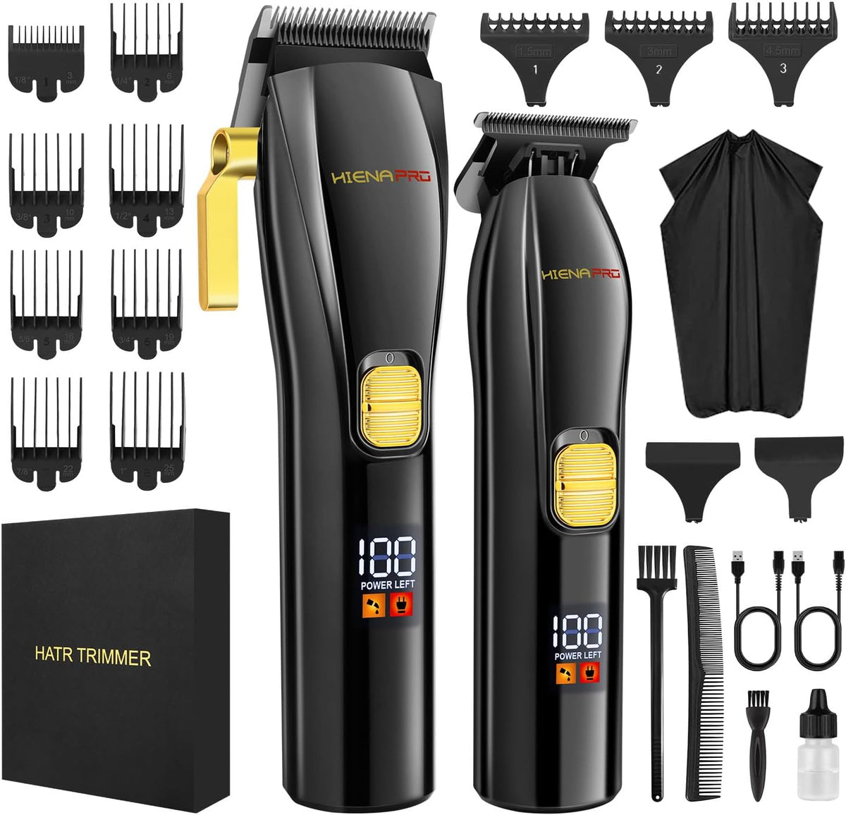 Black Cordless Hair Clippers and Trimmer Kit A149