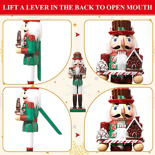 3 Pcs Pink Wooden Nutcracker Figures K37257