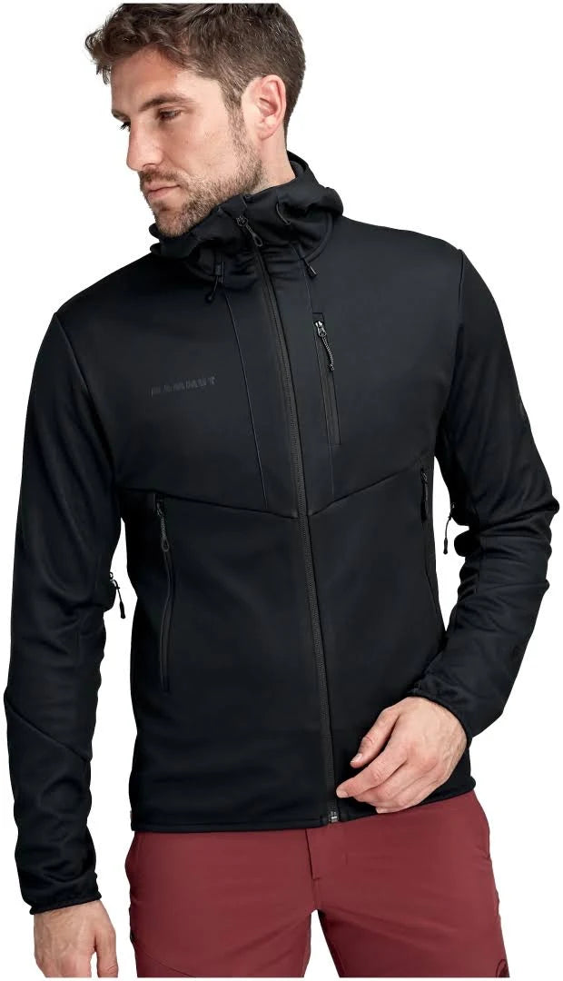 Black Hooded Softshell Jacket M6322