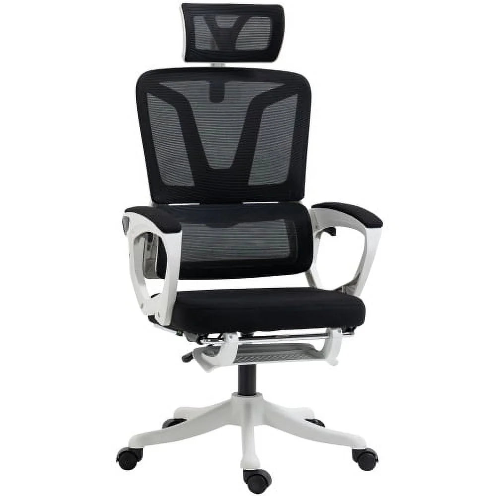 Black Fabric High Back Office Chair with Adjustable Headrest G680