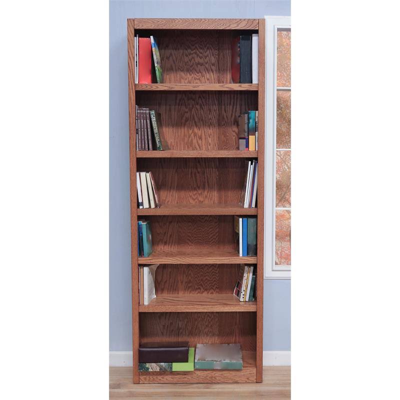 84x22 6-Shelf Wood Bookcase W64241