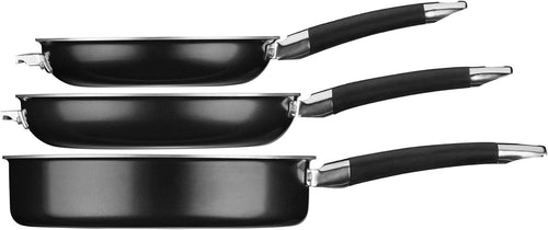 12 Piece Black Nonstick Aluminum Cookware Set J27448