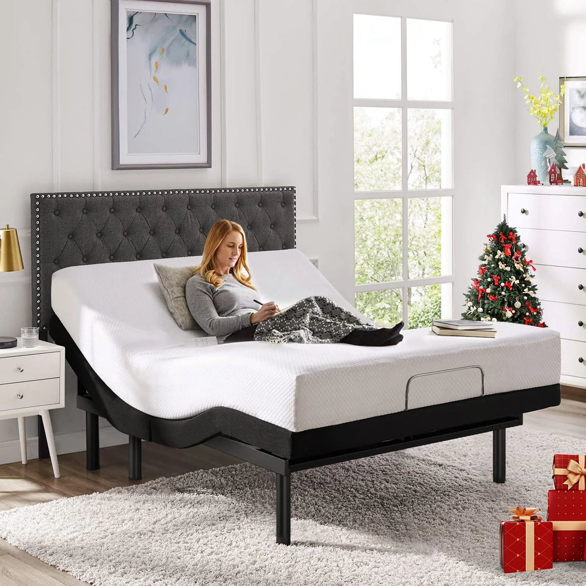 Twin Adjustable Bed Frame with 3-Speed Massage H63132