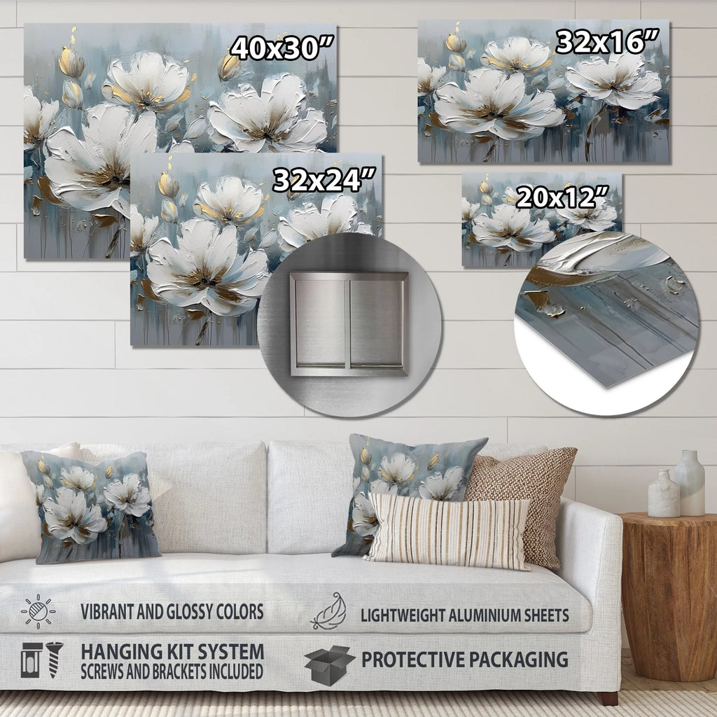 Floral Daisy Metal Wall Art Prints W720055