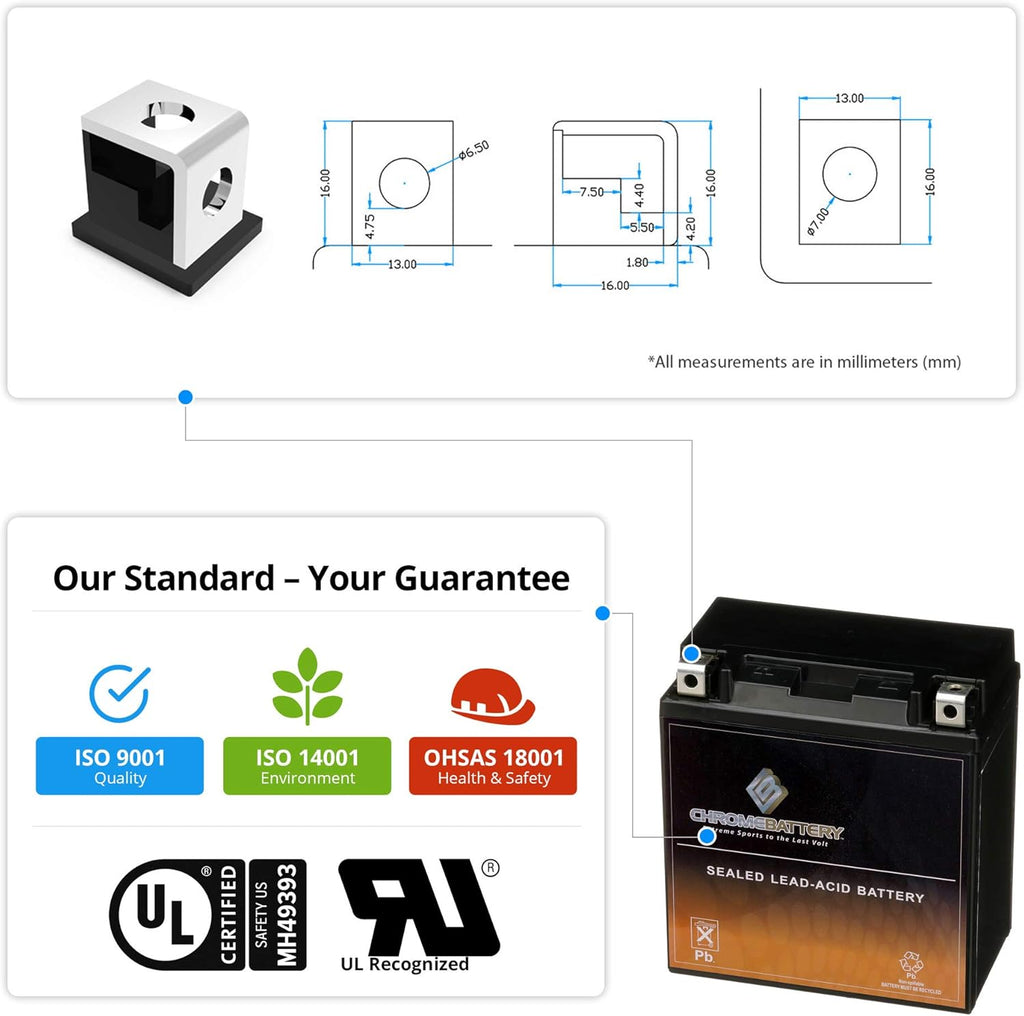 Rechargeable Motorcycle Battery C25393