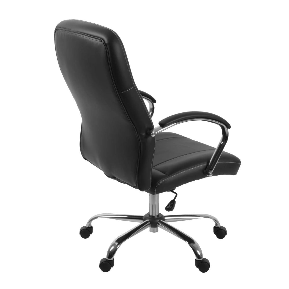 Black Leatherette Executive Office Chair with Arms N84354