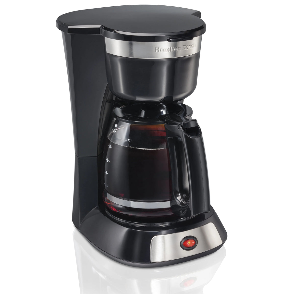 12 Cup Coffee Maker, 96 fl oz, Stainless Steel I646