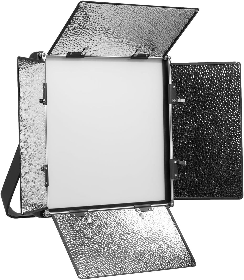 Bi-Color Soft Panel LED Lighting Kit with Barn Doors, Stands and Case I8750