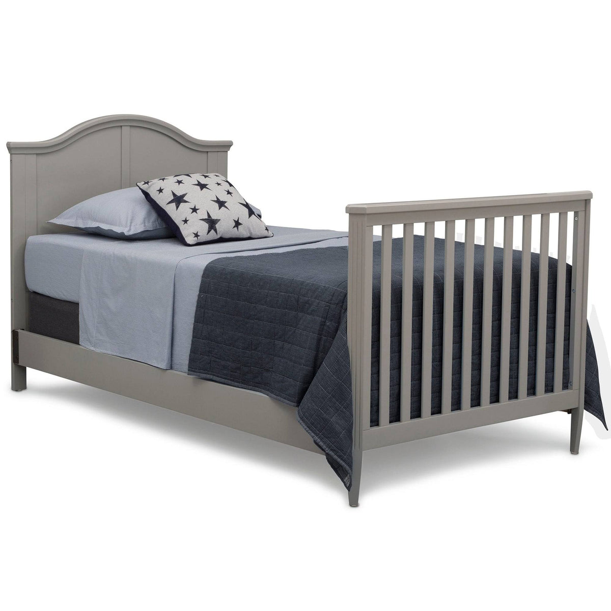 Mini Convertible Baby Crib with Mattress in Bianca White P166583