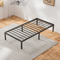 Twin Size Metal Bed Frame with Headboard and Footboard I974259
