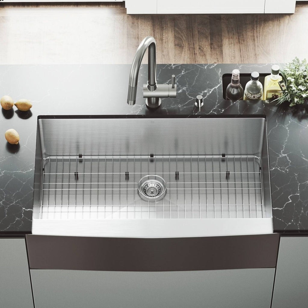 36-Inch Stainless Steel Kitchen Sink and Faucet Set E452