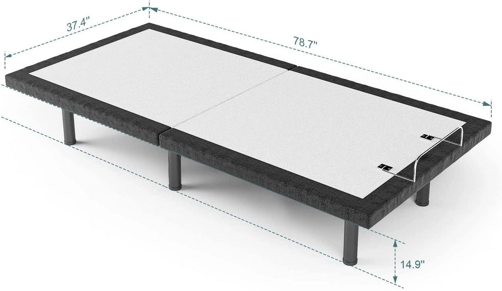 Twin Adjustable Bed Frame with 3-Speed Massage H63132