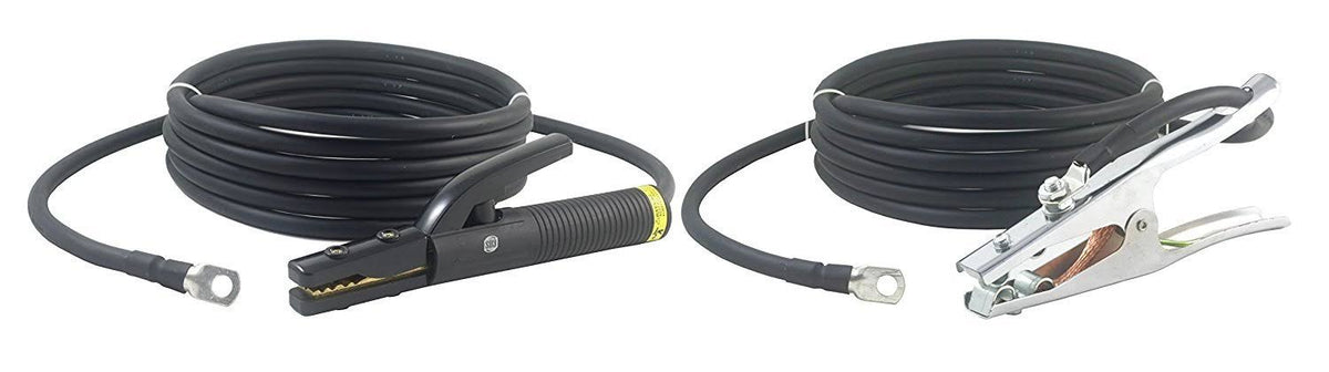 350 Amp Welding Leads Assembly Set 1/0 AWG Cable 15 Feet S75373