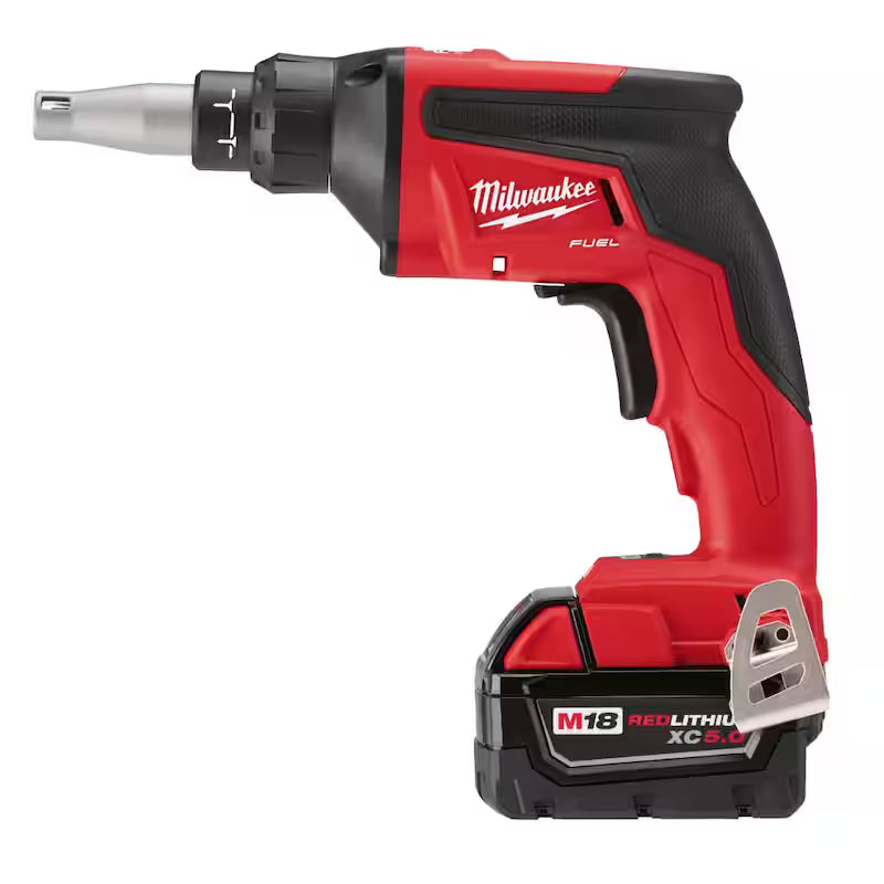 18-Volt Lithium-Ion Brushless Cordless Drywall Screw Gun Kit with Hammer Drill W7311