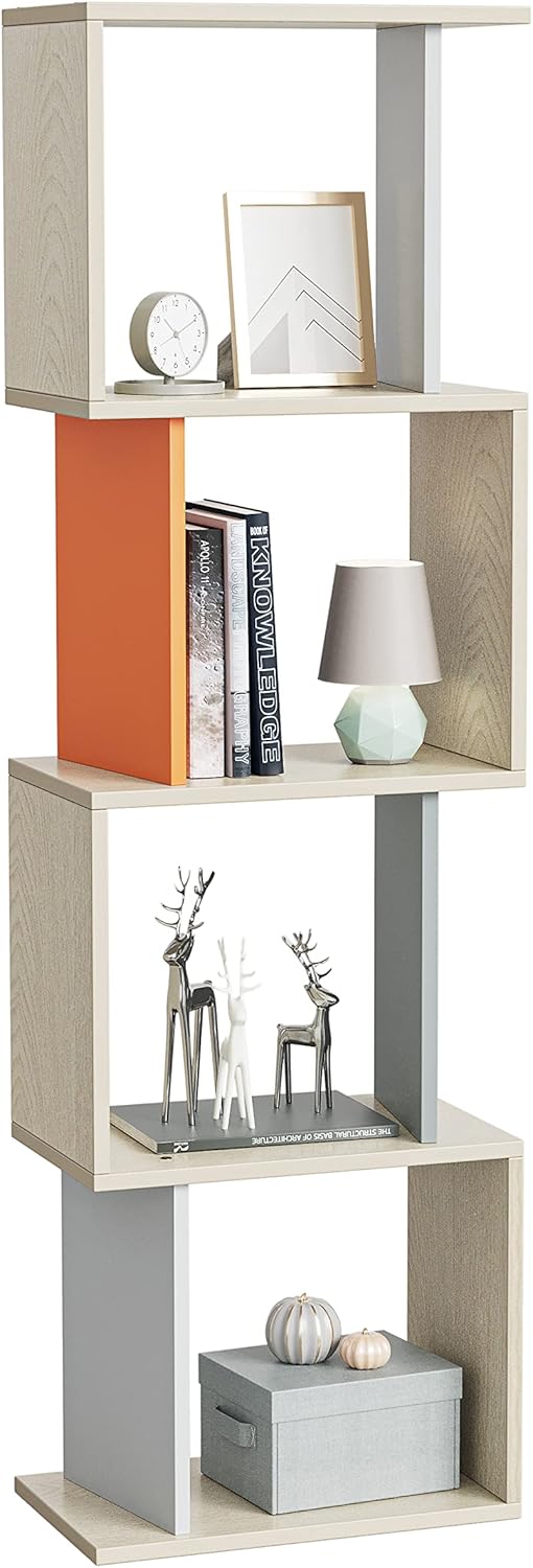 Rustic Brown 4 Tier Open Bookcase O7265