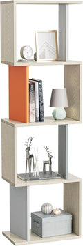 Rustic Brown 4 Tier Open Bookcase O7265