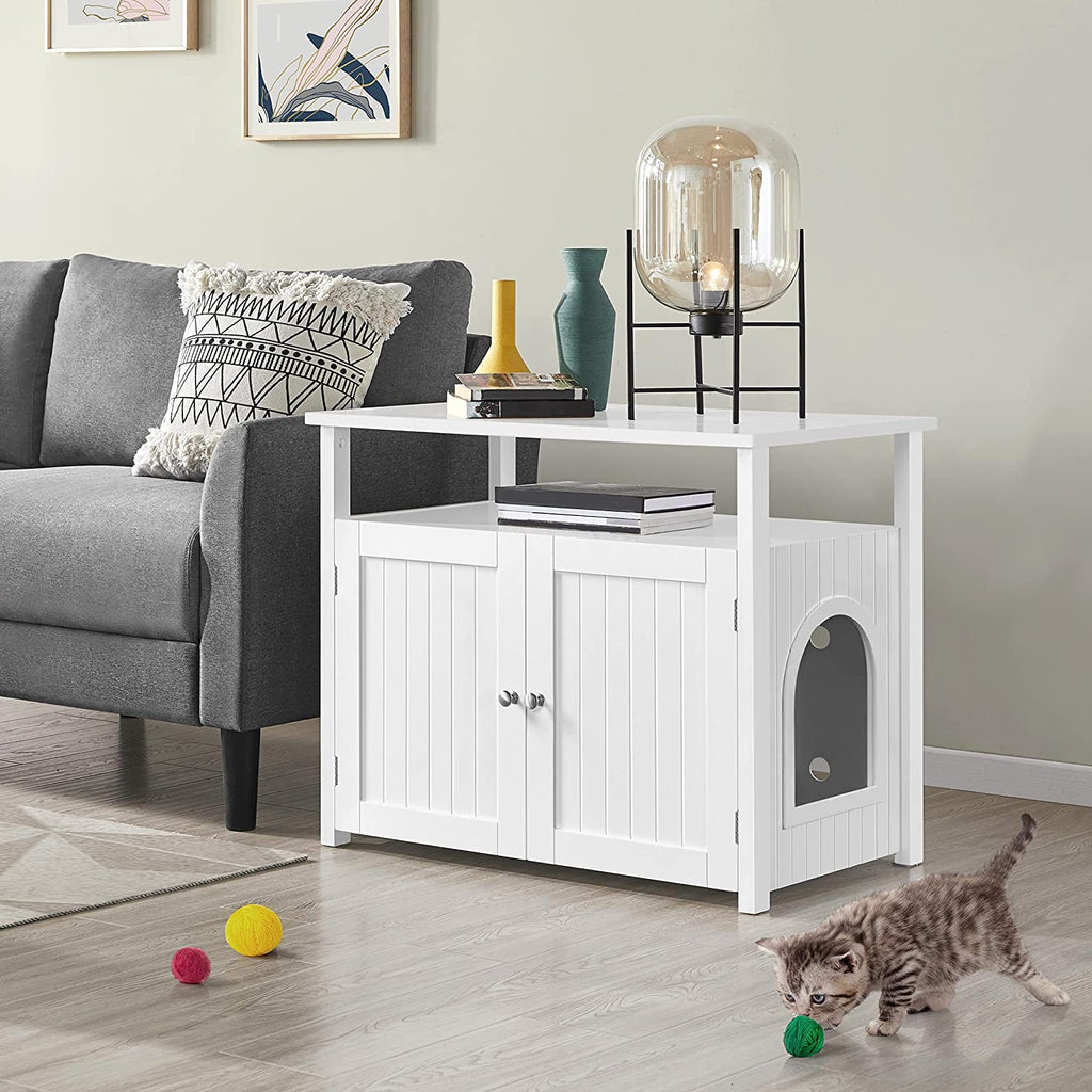 Cat Litter Box Enclosure with Storage Shelf C60496