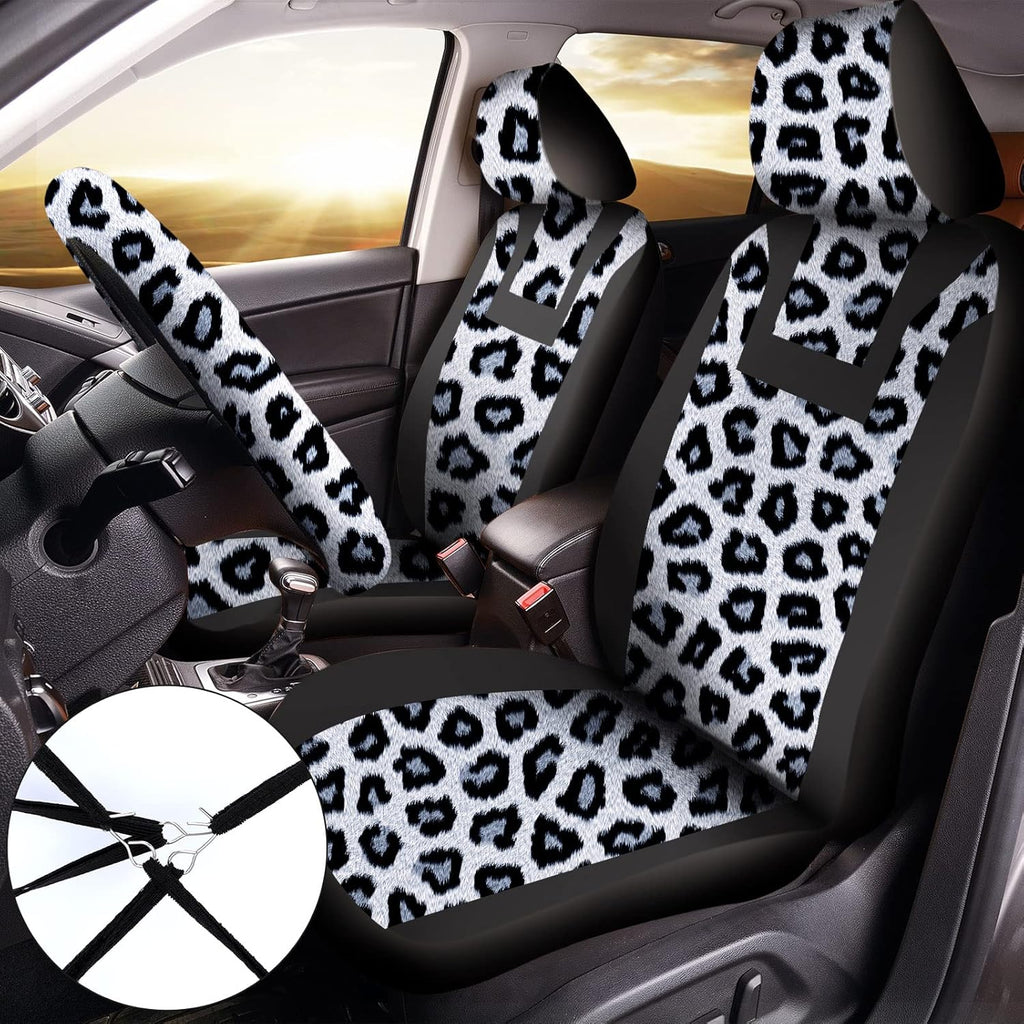 17 Pieces Leopard Print Car Accessories Set P2040