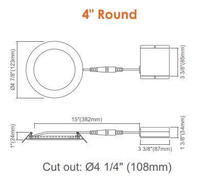 5 Pack 4 inch Round Recessed Downlight H325712