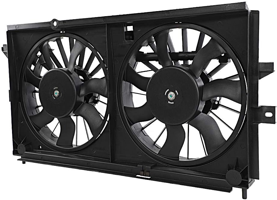 Radiator Cooling Dual Fan Assembly for 2000-2003 Chevrolet Impala Monte V6 3.4L 3.8L M251