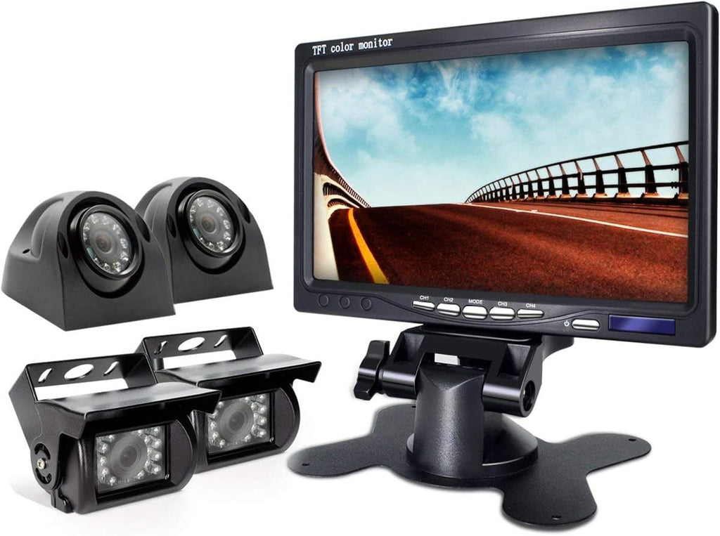 Backup Camera with Monitor 4 Channels Split Screen T235868