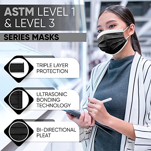 Disposable Face Masks, ASTM 3, 3 Layer, 50 Pack C158