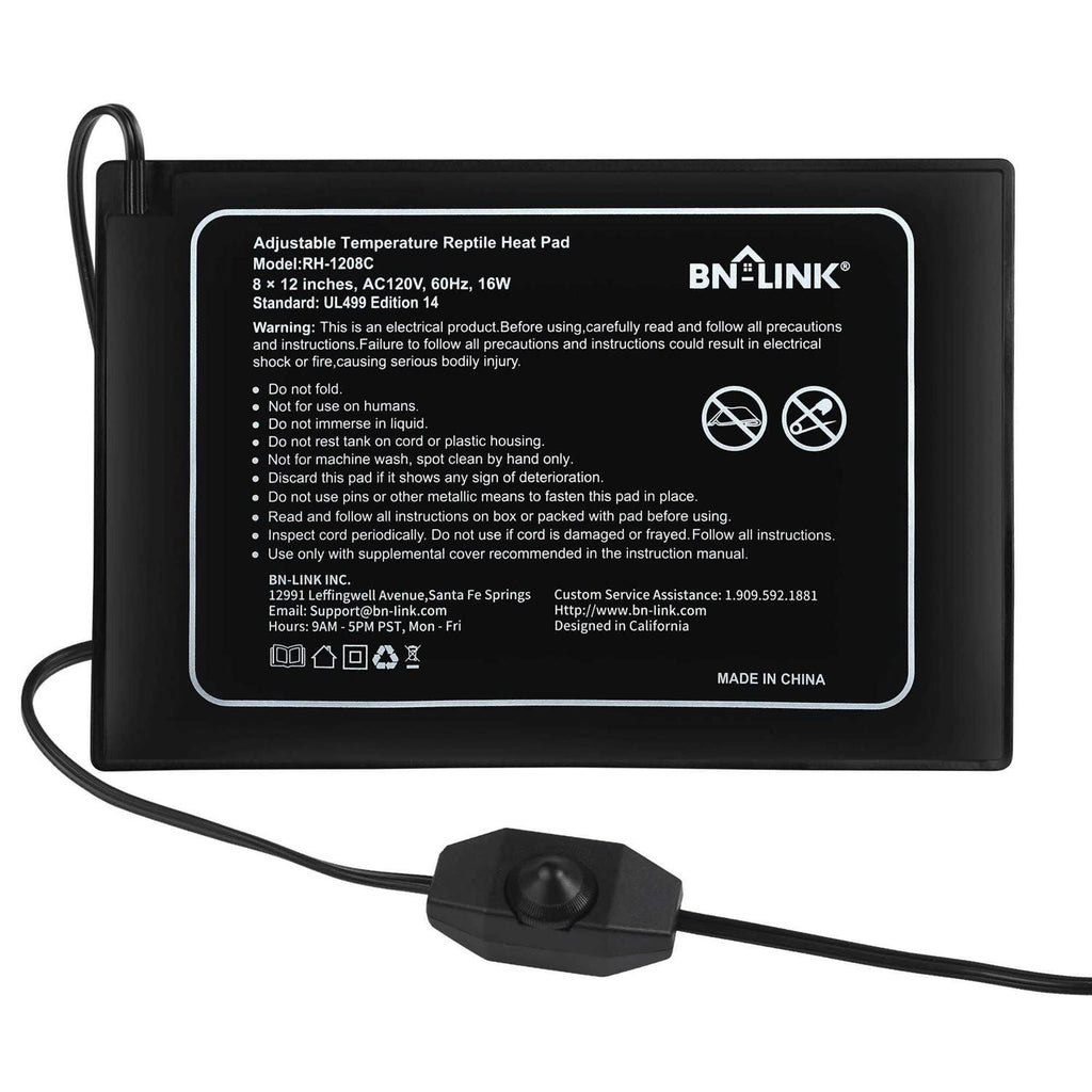 Reptile Heating Pad 8 X 12 with Adjust Knob M96447
