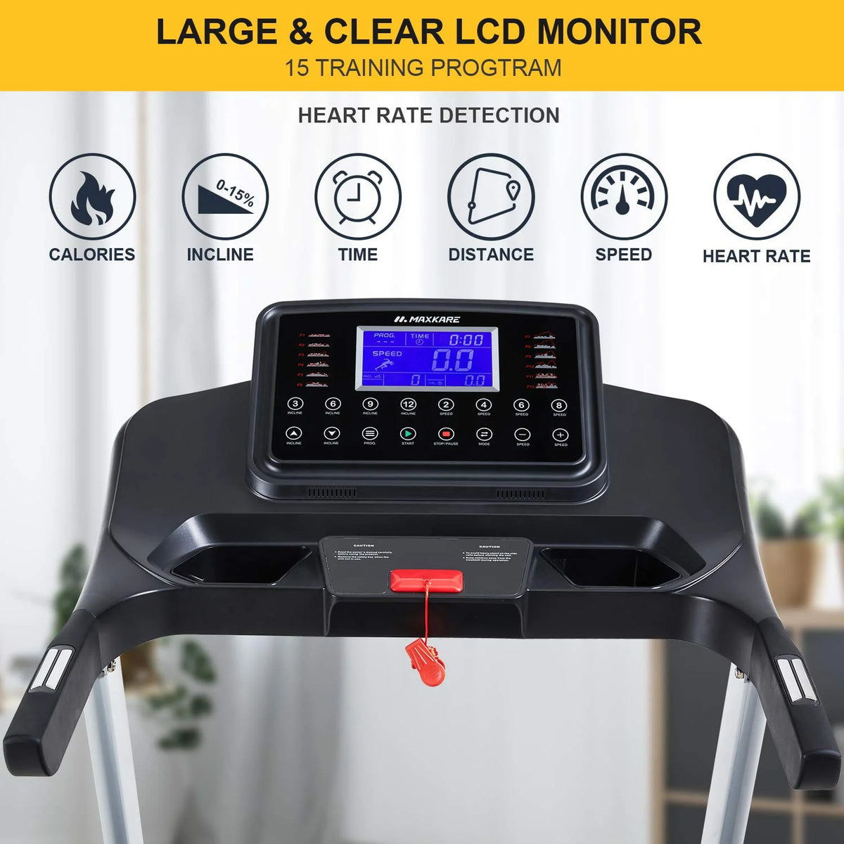 3HP Folding Treadmill with Auto Incline J40047