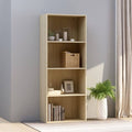 4-Tier Book Cabinet Sonoma Oak Chipboard O711