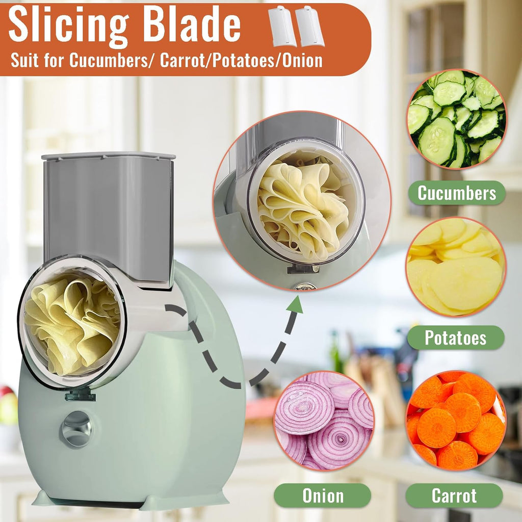 Electric Cheese Grater with 3 Changeable Blades F357095