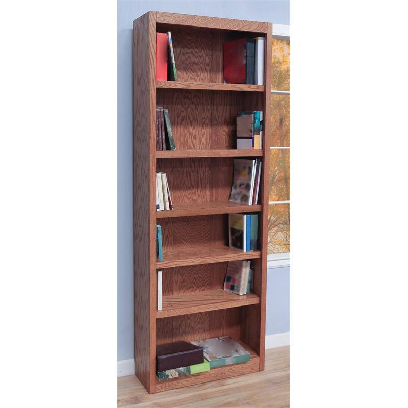 84x22 6-Shelf Wood Bookcase W64241