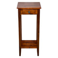 Solid Acacia Plant Stand with Drawer M1802