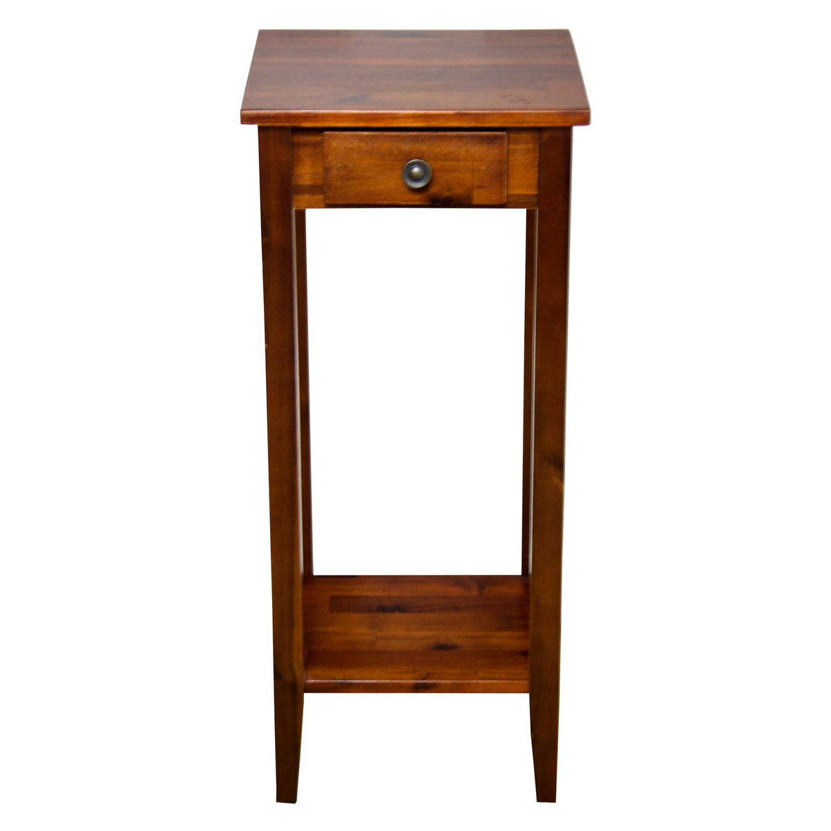 Solid Acacia Plant Stand with Drawer M1802