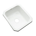 White 17 in. Single Bowl Acrylic Entertainment Sink M516