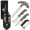 4 Pcs Hunting Knife Set with Portable Sheath N817286