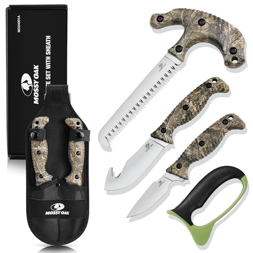4 Pcs Hunting Knife Set with Portable Sheath N817286