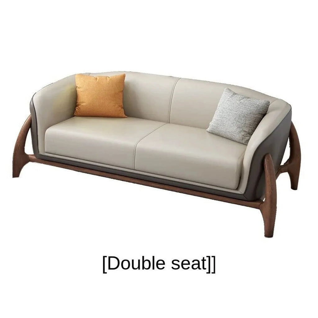Nordic Leather Sectional Sofa Set Q2925