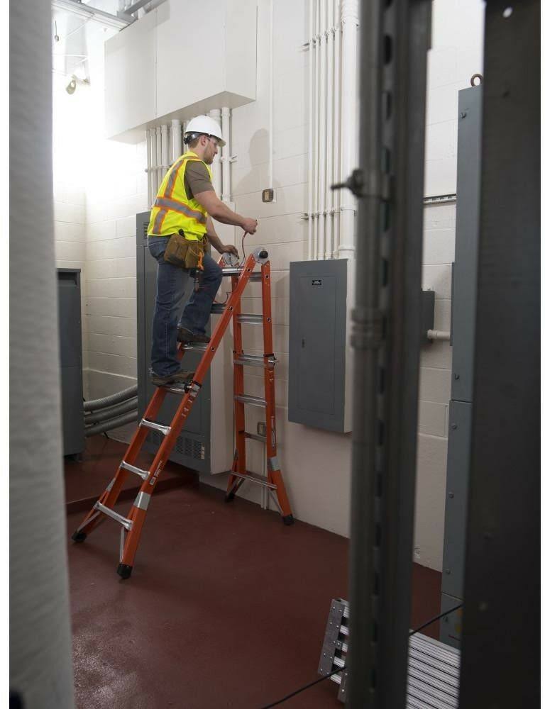 18 ft Fiberglass Multi-Position Ladder A491403