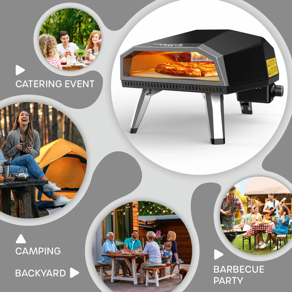 12” Gas Outdoor Pizza Oven and Accessories B8421