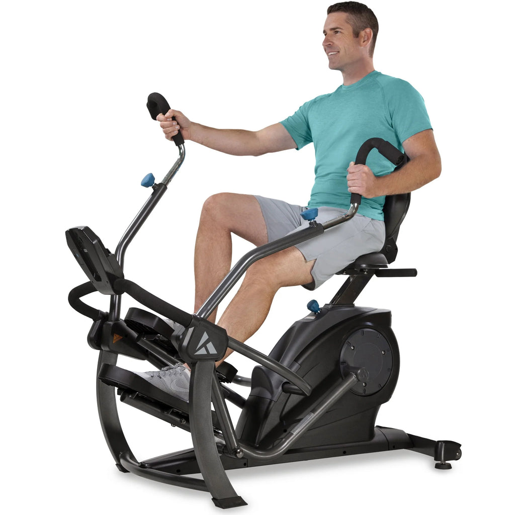 Black Recumbent Cross Trainer and Cardio Elliptical O5848