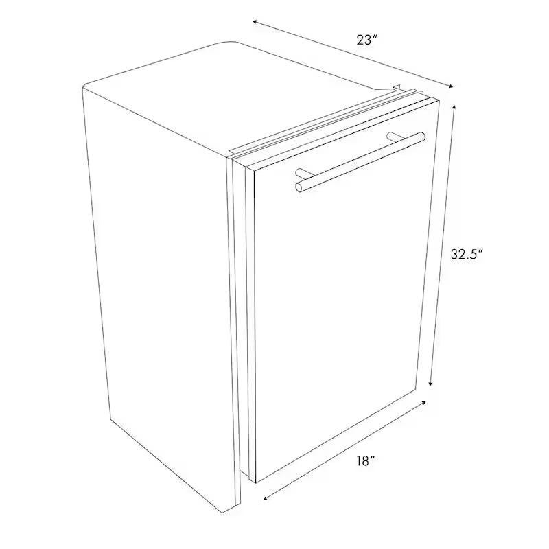 18 in. 6-Cycle Compact Dishwasher with 2 Racks V226435